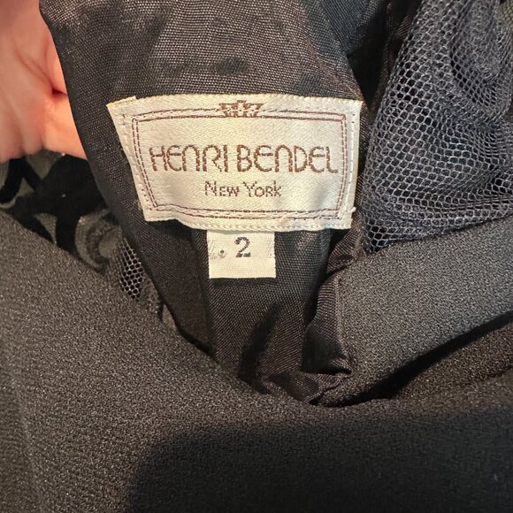 HENRI BENDEL Vintage Lace Back Sleeveless Sheath Cocktail Dress - Picture 8 of 10